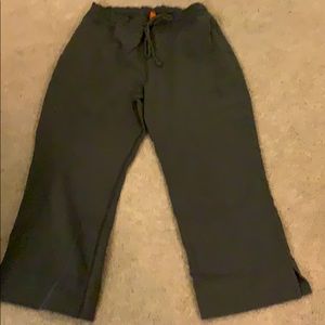 Greenish grey capris